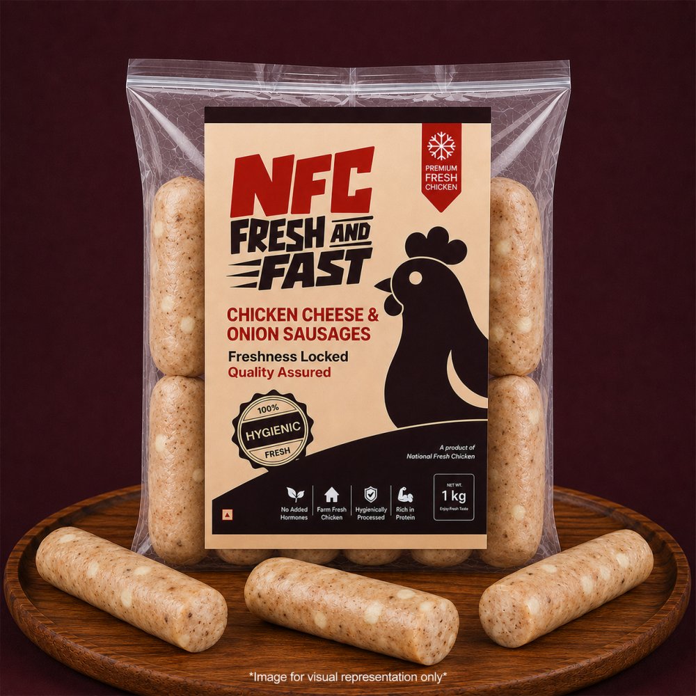 Chicken Cheese & Onion Sausages